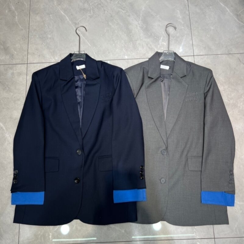 Alternative view of MIU MIU SINGLE BREASTED GABARDINE JACKET GRAY MH1974 16E8 F0308 S OOO