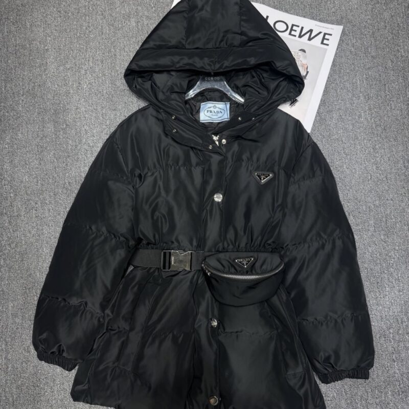 Alternative view of PRADA RE NYLON DOWN JACKET BLACK 29X966 1WQ8 F0002 S OOO