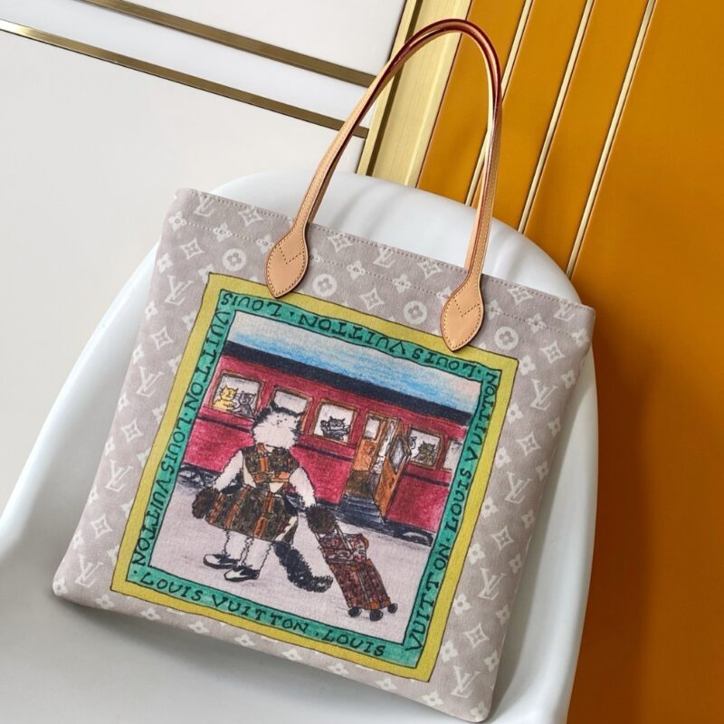 Alternative view of LOUIS VUITTON CARRY IT MEOWGRAM BEIGE 37CM M15128