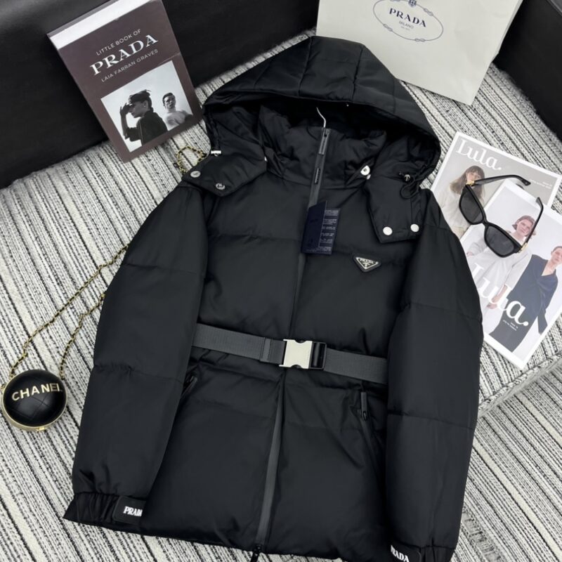 Alternative view of PRADA RE NYLON DOWN JACKET BLACK