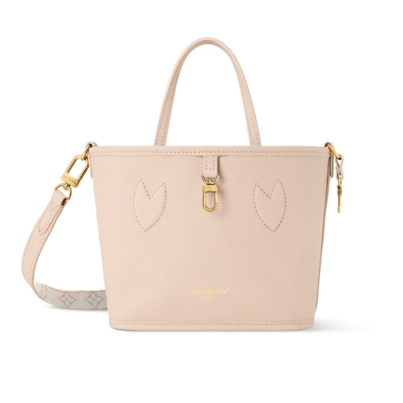 LOUIS VUITTON NEVERFULL BANDOULIÈRE INSIDE OUT BB MONOGRAM DUNE 26CM