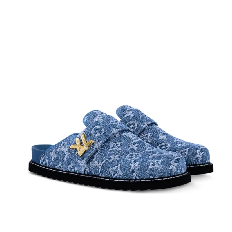 LOUIS VUITTON LV COSY COMFORT MULE BLUE 1AGVOO