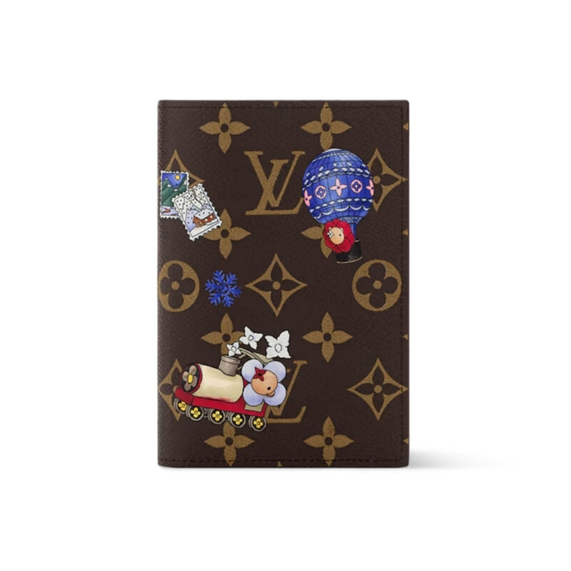 LOUIS VUITTON PASSPORT COVER MONOGRAM BLUE FROST 14CM M15320