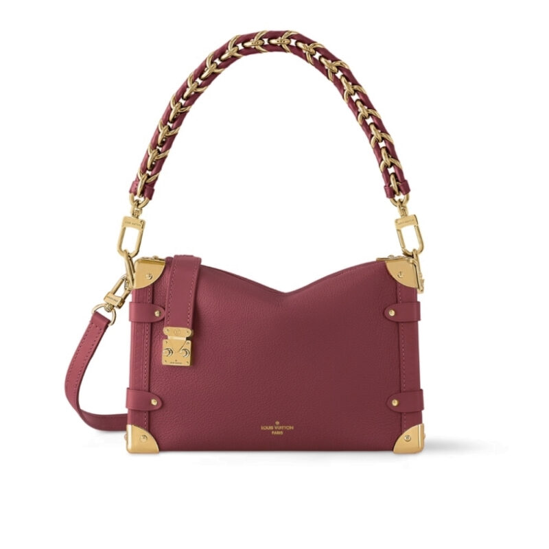 Louis Vuitton Side Trunk MM Plum Red 23Cm