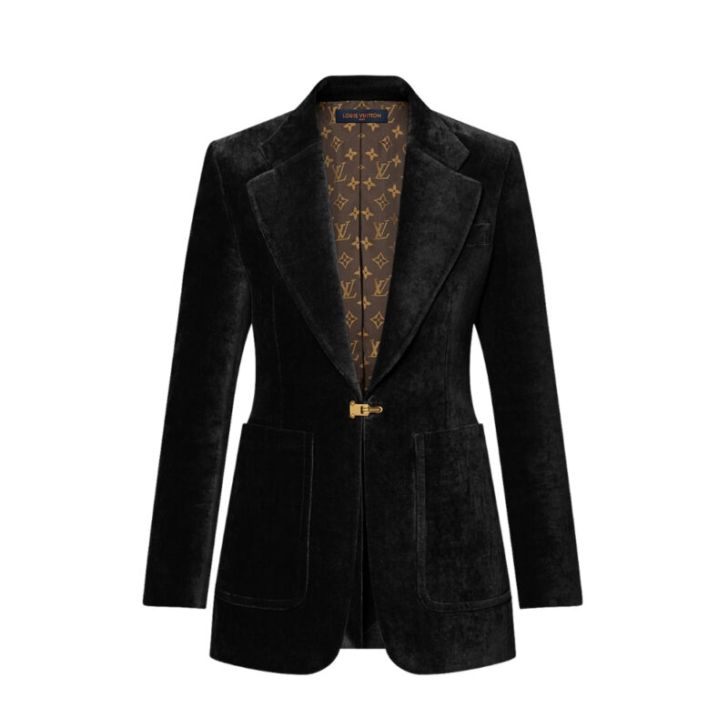 LOUIS VUITTON VELVET SCHOOLBOY BLAZER BLACK