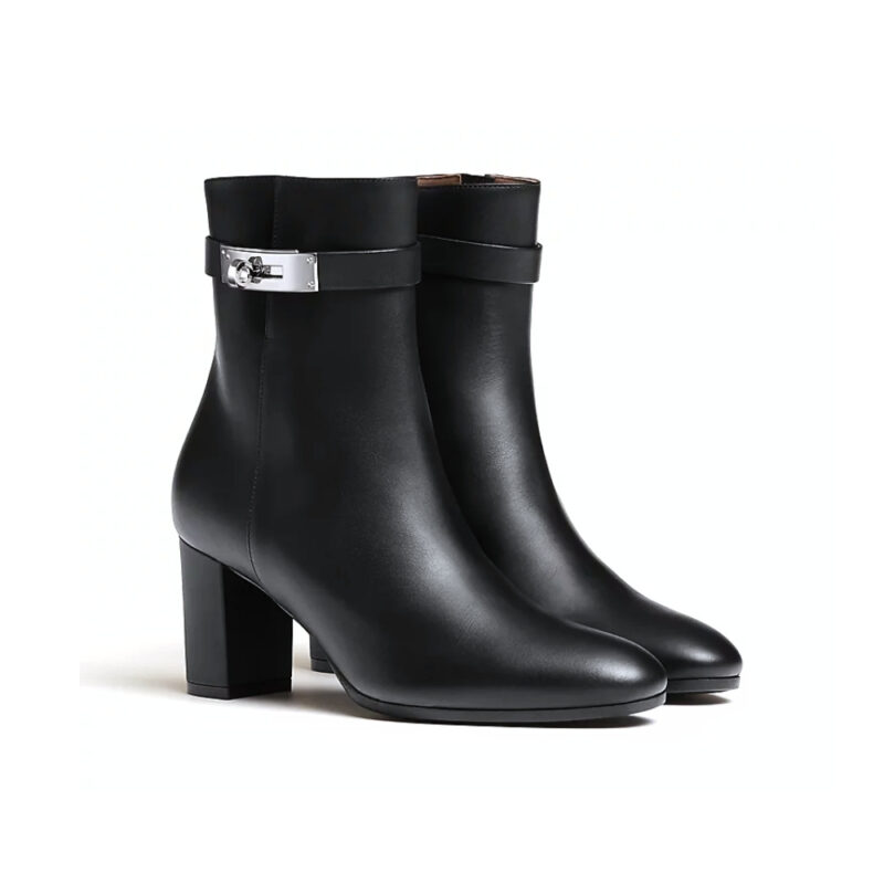 HERMES SAINT GERMAIN ANKLE BOOT BLACK H182102Z 02360
