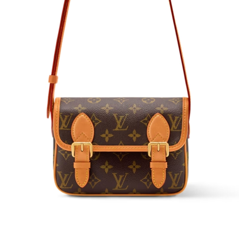 LOUIS VUITTON SATCHEL WEARABLE WALLET MONOGRAM BROWN 19CM M26805