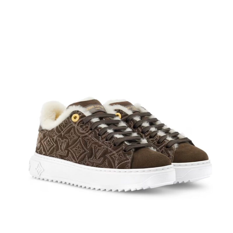 LOUIS VUITTON TIME OUT TRAINERS BROWN 1AIDIC
