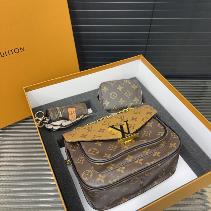 Alternative view of GIFT SET: LOUIS VUITTON PASSY MONOGRAM CANVAS WITH MINI KEYCHAIN & KNOW ZIPPY COIN