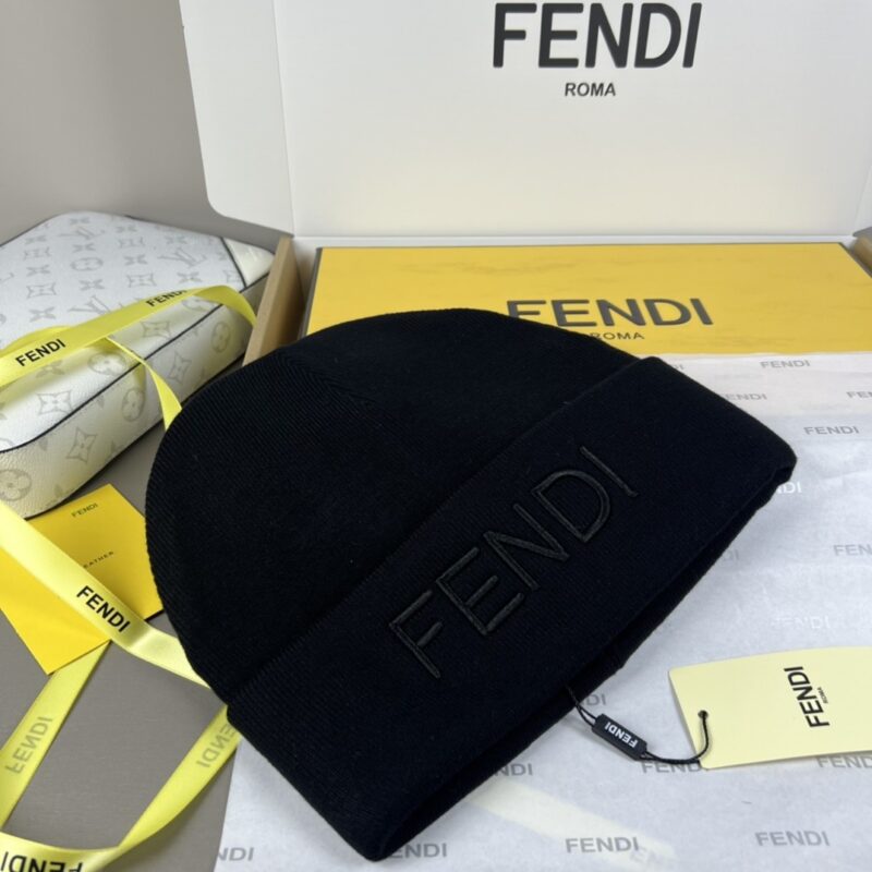 Alternative view of FENDI WOOL HAT BLACK FXQ356ATQ9F0QA1