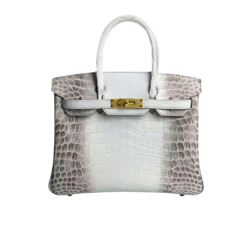 HERMES BIRKIN 30 NILOTICUS CROCODILE HIMALAYA BLANC 30CM