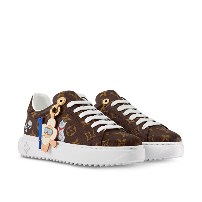 LOUIS VUITTON TIME OUT SNEAKER CACAO BROWN 1AIVIB