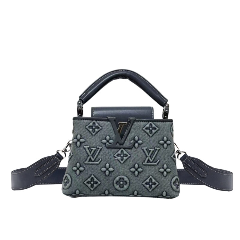 Louis Vuitton Capucines Mini Denim Dark Blue 21Cm