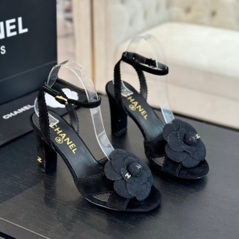 Alternative view of [SUPER VIP 1:1] CHANEL WOMEN'S MID SANDALS VELVET BLACK G45927 B17944 94305