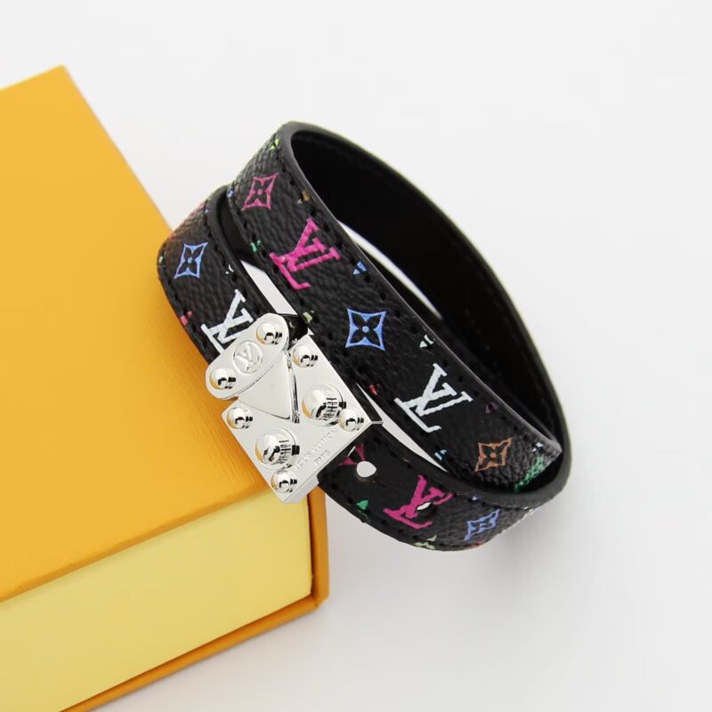 Alternative view of LOUIS VUITTON X MURAKAMI LV SIGNATURE BRACELET BLACK M8967E