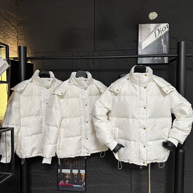 Alternative view of LOUIS VUITTON MONOGRAM PUFFER JACKET WHITE 1AGAWS