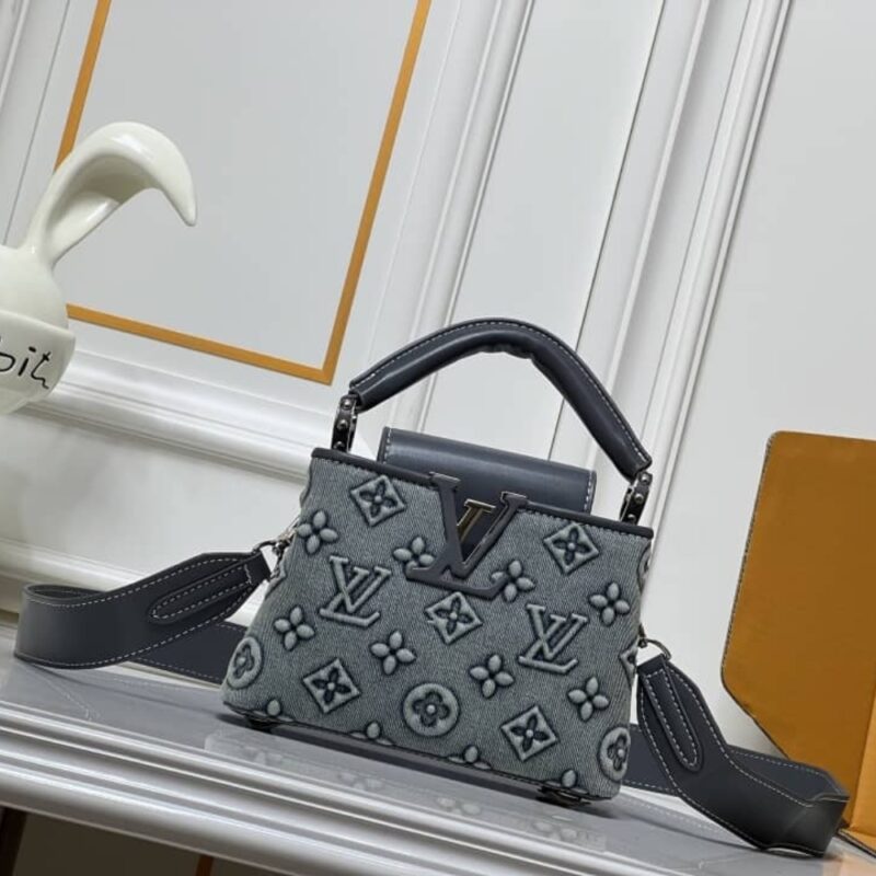 Alternative view of LOUIS VUITTON CAPUCINES MINI DENIM BLUE 21CM