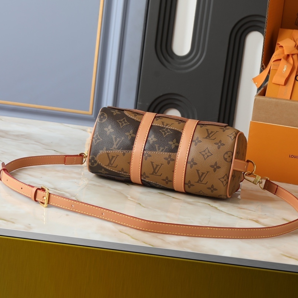 LOUIS VUITTON KEEPALL BANDOULIÈRE 25 BROWN 25CM M15428 - Image 5