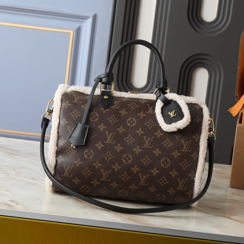 Alternative view of LOUIS VUITTON SPEEDY SOFT 30 TEDDY MONOGRAM BROWN 30CM M26326