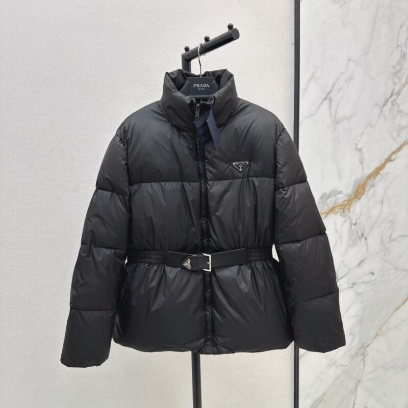 Alternative view of PRADA LODEN DOWN JACKET BLACK 29L131 C2O F0008 S OOO
