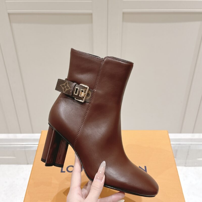 Alternative view of LOUIS VUITTON SILHOUETTE ANKLE BOOT BROWN 1AIFG7