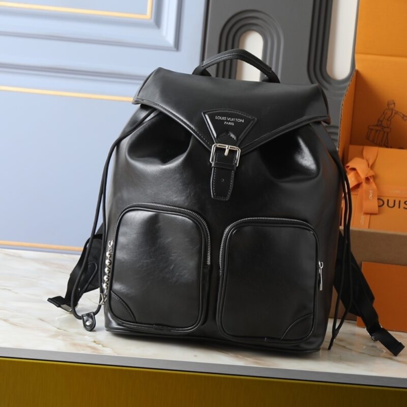 Alternative view of LOUIS VUITTON MONTSOURIS CARGO BACKPACK BLACK 40CM M13983