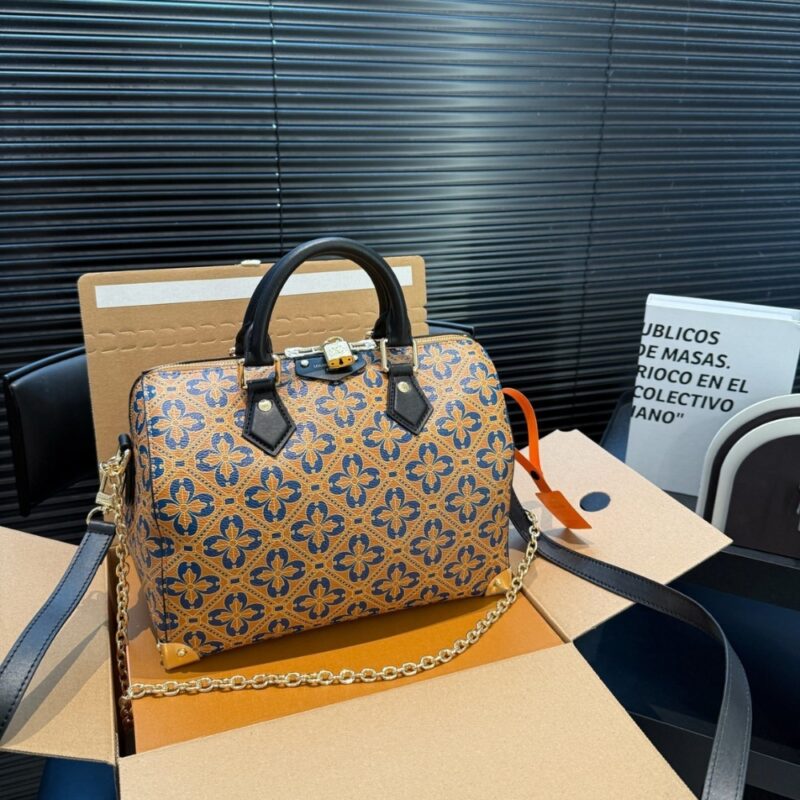 Alternative view of LOUIS VUITTON SPEEDY TRUNK 25 BLUE AND GOLD 27CM M27411