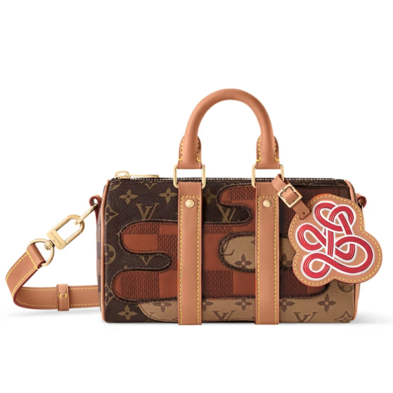 LOUIS VUITTON KEEPALL BANDOULIÈRE 25 BROWN 25CM M15428