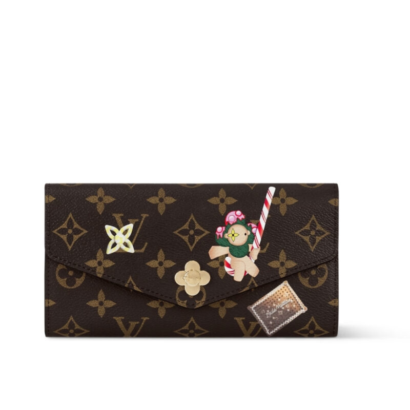 LOUIS VUITTON SARAH WALLET CANDY RED 19CM M12207