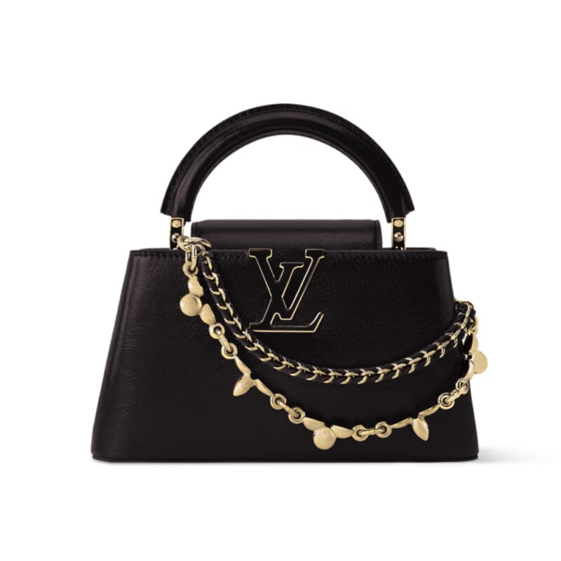 LOUIS VUITTON CAPUCINES EAST WEST BB BLACK 26CM M25492