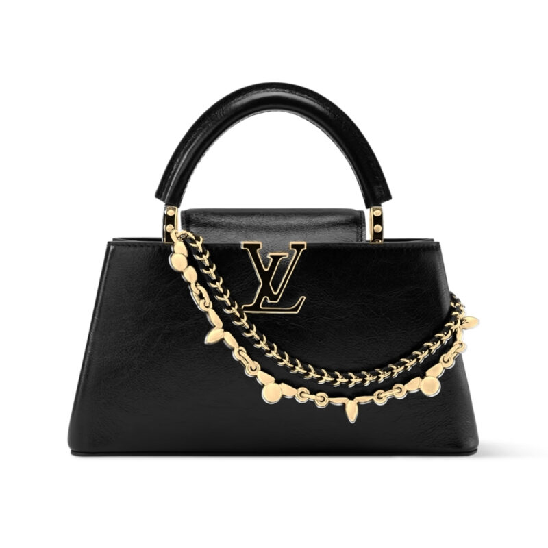 LOUIS VUITTON CAPUCINES EAST WEST BB BLACK 26CM M25492