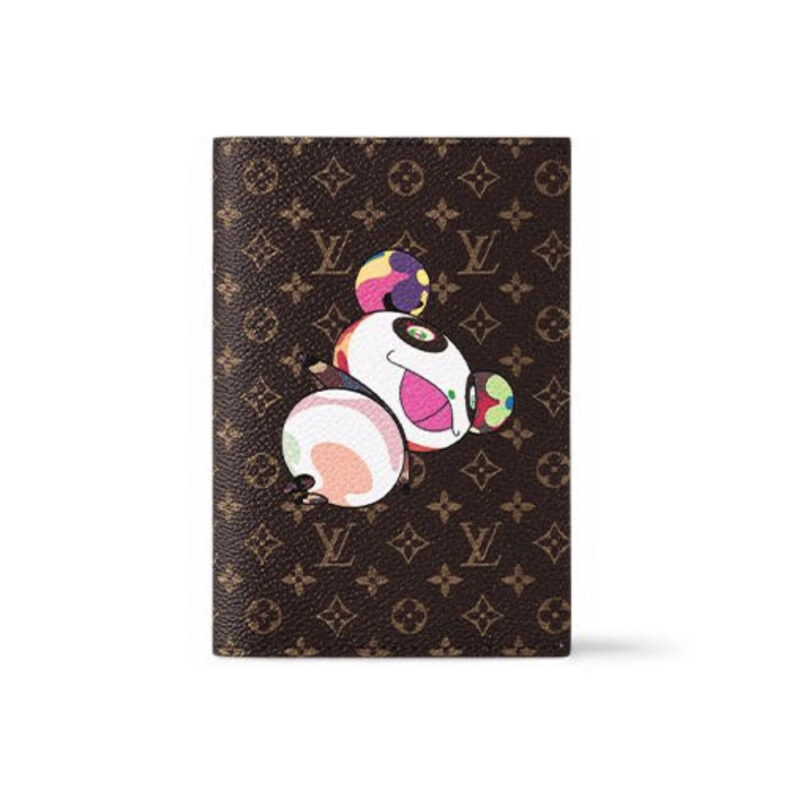 LOUIS VUITTON X MURAKAMI PASSPORT COVER MONOGRAM BROWN 14CM M14164
