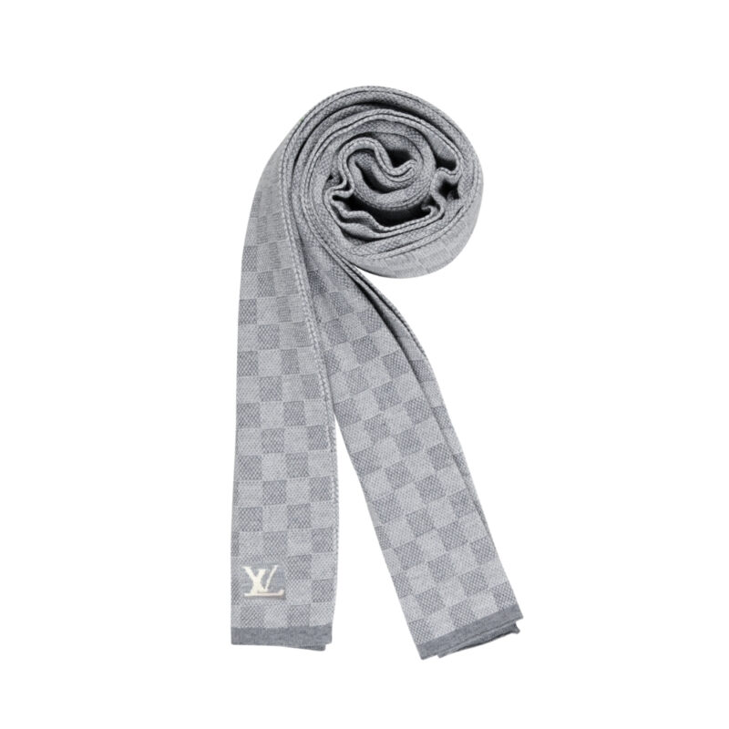 LOUIS VUITTON ECHARP PETIT GREY DAMIER SCARF 200CM M70517