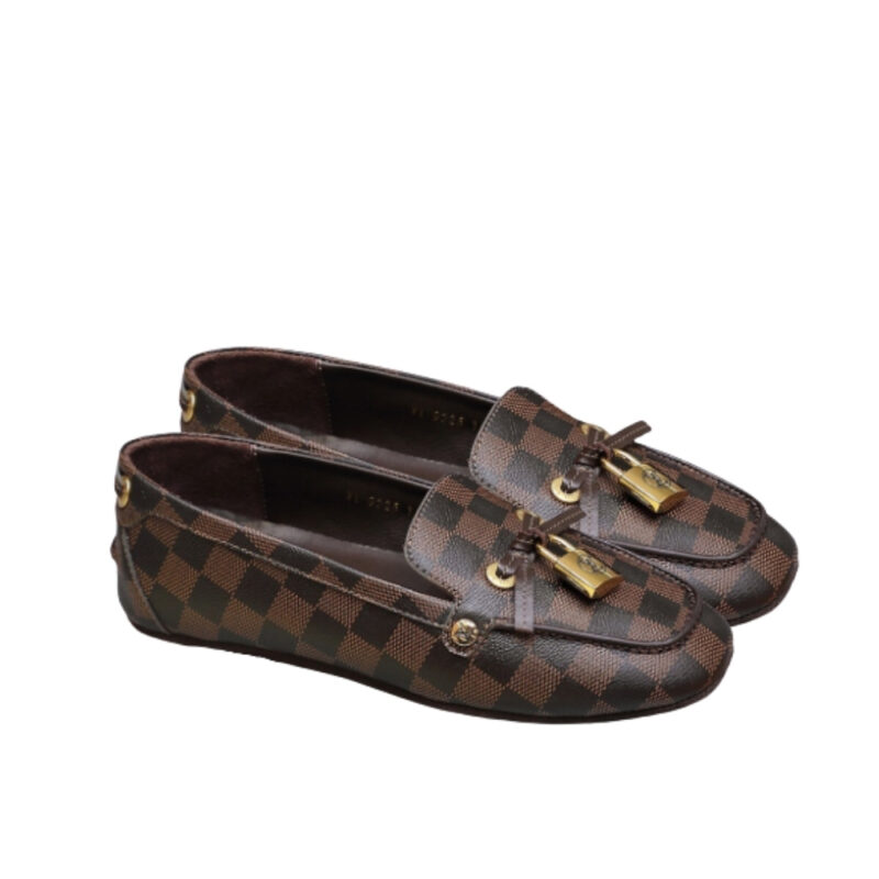 LOUIS VUITTON FLORE CAR SHOE EBENE 1AIFEF