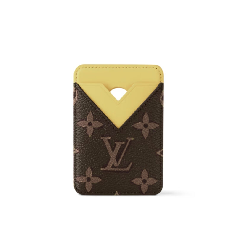 LOUIS VUITTON PORTE CARTES MAGNET MONOGRAM YELLOW 9CM M12853