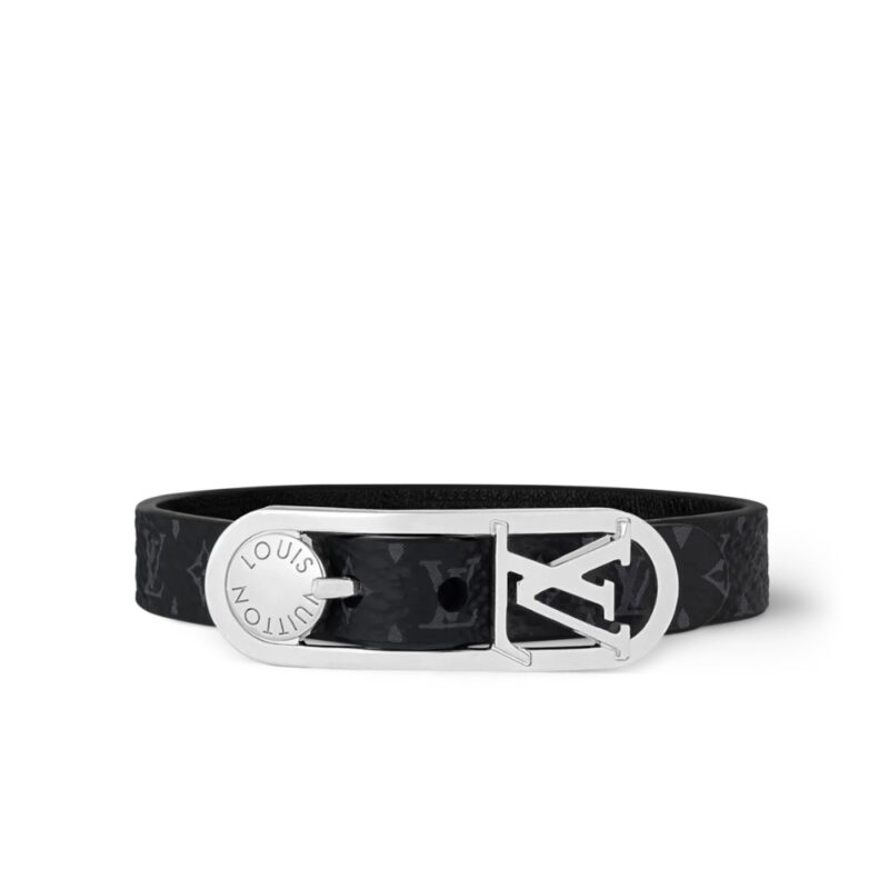 LOUIS VUITTON LV DUO BRACELET ECLIPSE SILVER M8640E