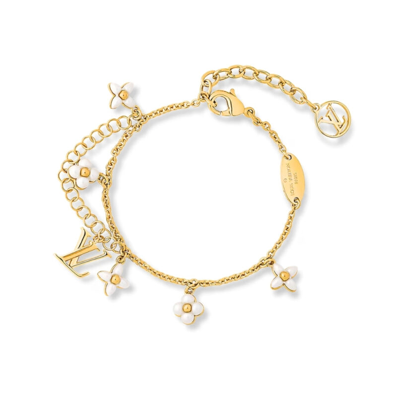 LOUIS VUITTON LV FLORAGRAM BRACELET GOLD M0940A