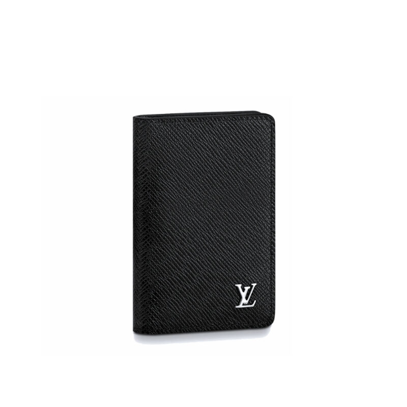 LOUIS VUITTON POCKET ORGANIZER BLACK 11CM M30283