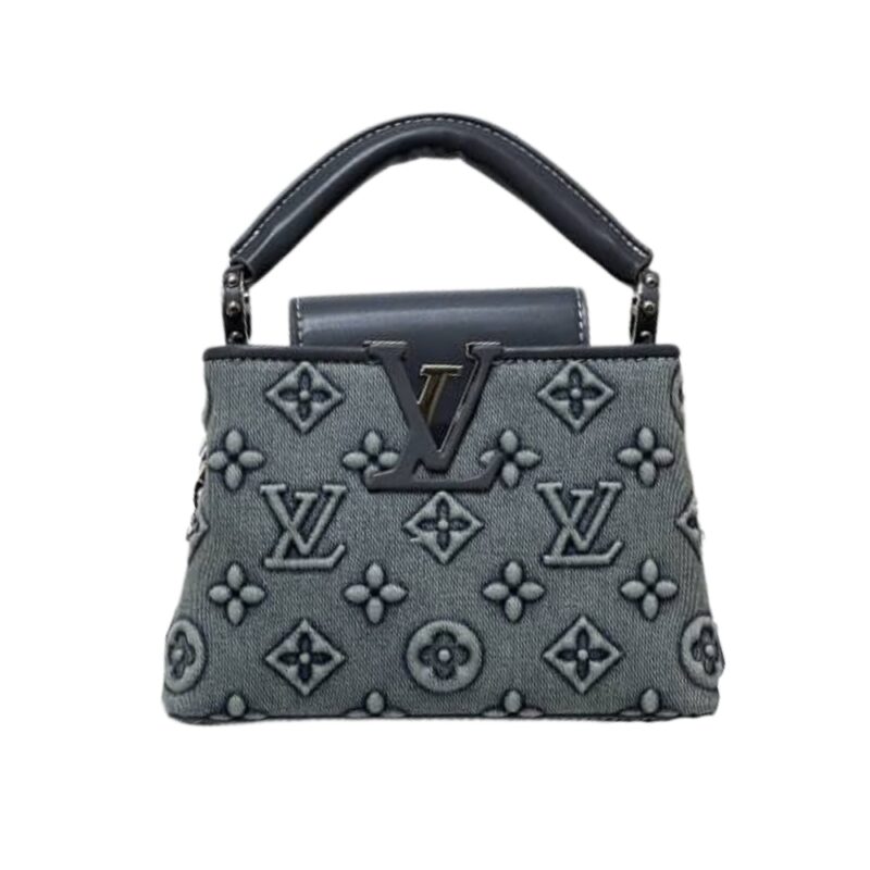 LOUIS VUITTON CAPUCINES MINI DENIM BLUE 21CM