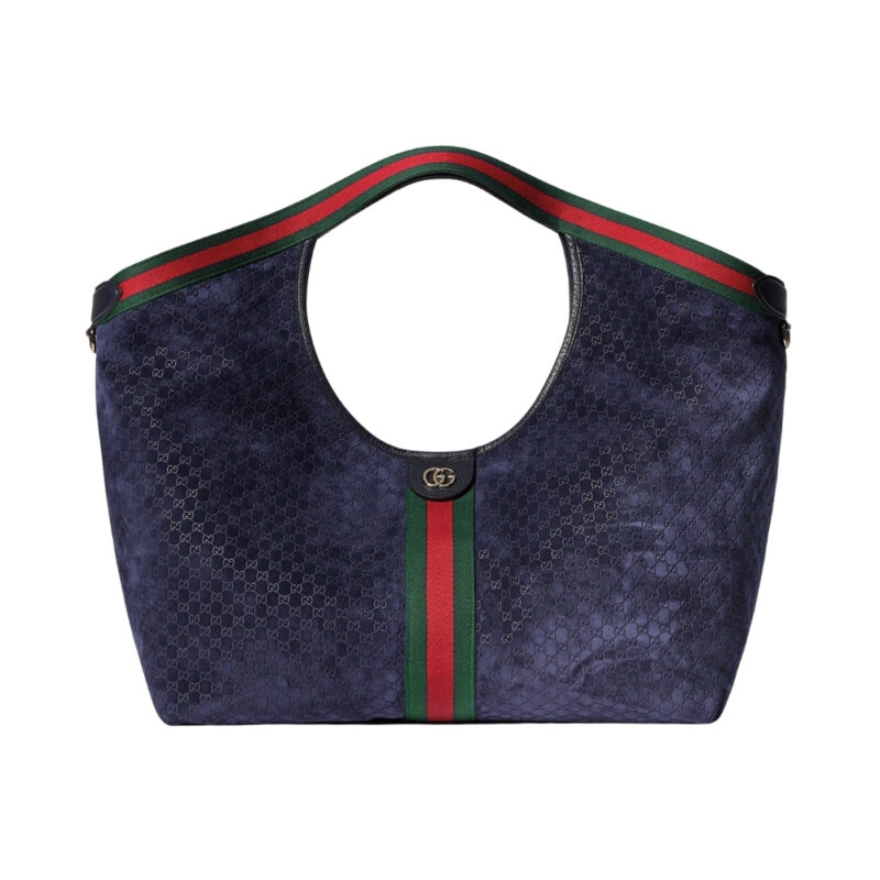 GUCCI GIGLIO LARGE TOTE BAG DARK BLUE 60CM 853971 CAABV 4541