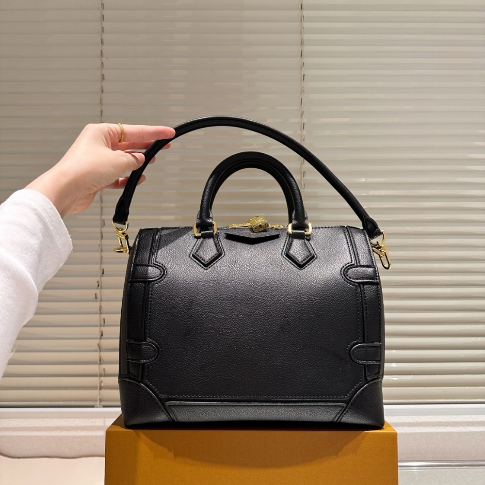 LOUIS VUITTON SPEEDY 25 SILHOUETTE BAG BLACK 27CM - Image 3