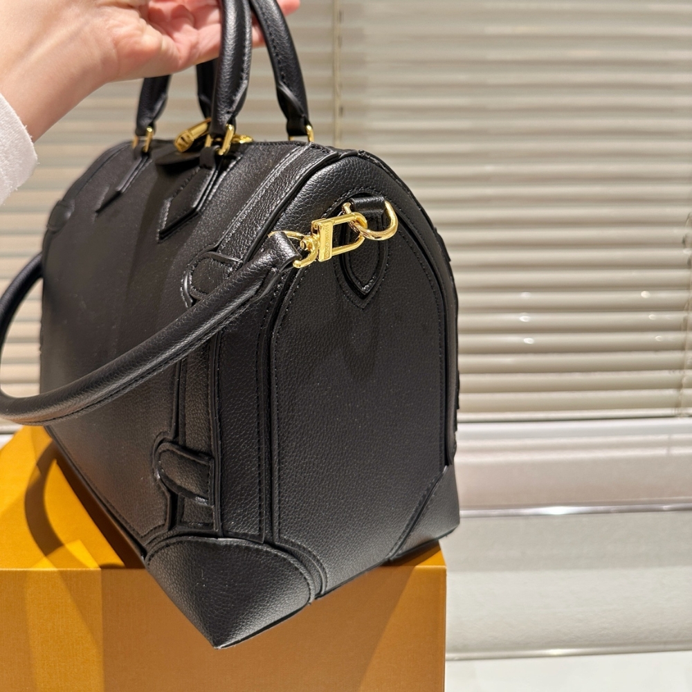 LOUIS VUITTON SPEEDY 25 SILHOUETTE BAG BLACK 27CM - Image 5