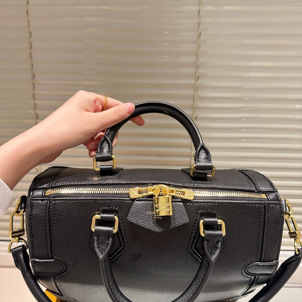 LOUIS VUITTON SPEEDY 25 SILHOUETTE BAG BLACK 27CM - Image 6