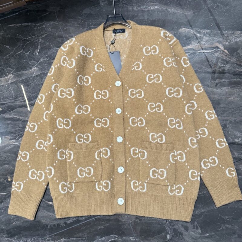 Alternative view of GUCCI WOOL CARDIGAN BEIGE 694758 XKCC5 2296