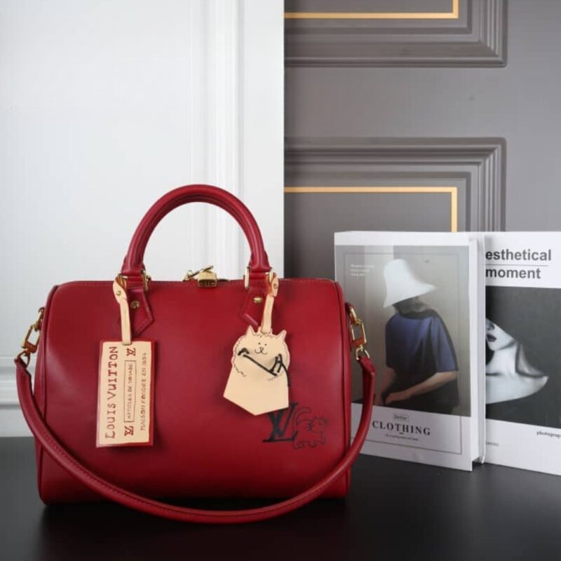 Alternative view of LOUIS VUITTON SPEEDY SOFT 30 PLUM 30CM M25766