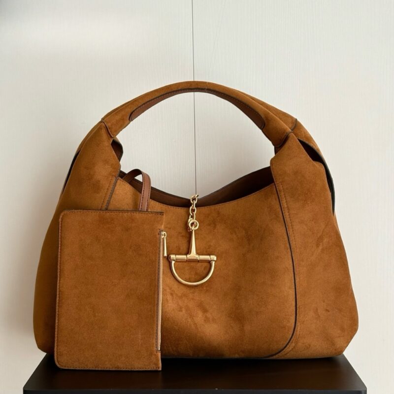Alternative view of Gucci Softbit Maxi Shoulder Bag Brown 46Cm 837466 AAFLB 2118