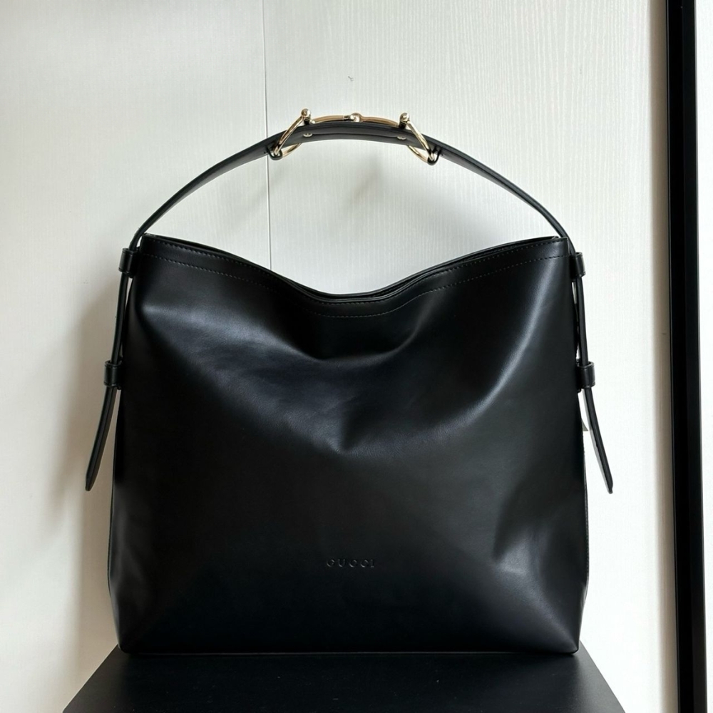 GUCCI BEATRIX LARGE TOTE BAG BLACK LEATHER 40CM β850546 AAFK4 1000 - Image 3