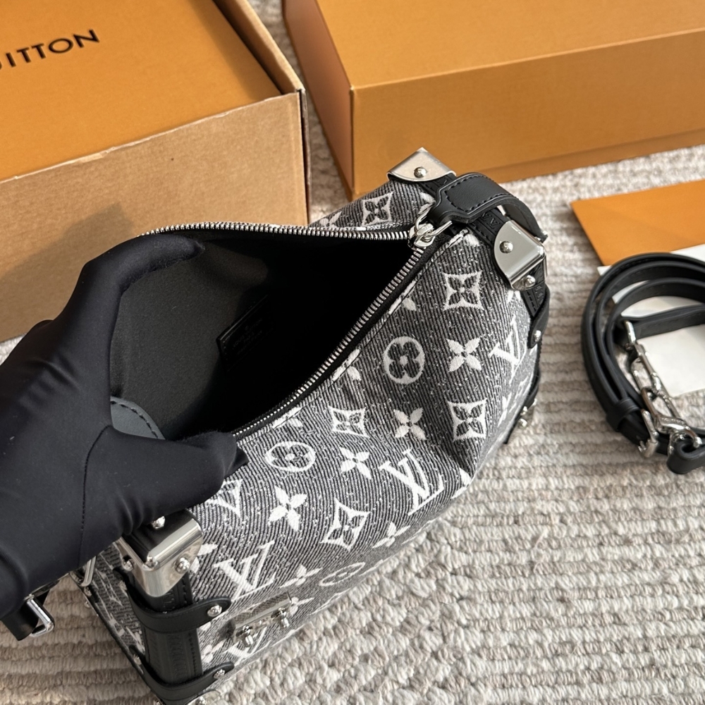 Louis Vuitton MM Side Trunk Bag Denim Gray 23Cm M21460 - Image 10