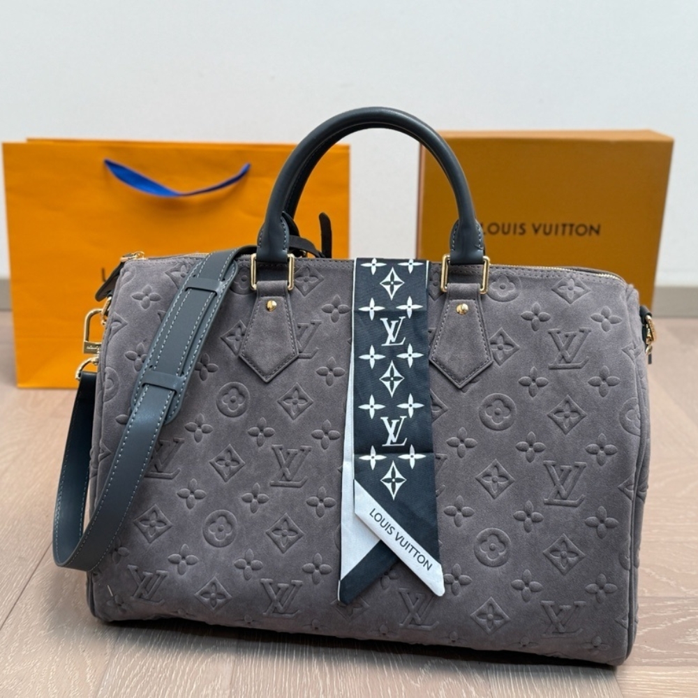 LOUIS VUITTON SPEEDY P9 BANDOULIÈRE 40 GRAY 40CM M15225 - Image 7