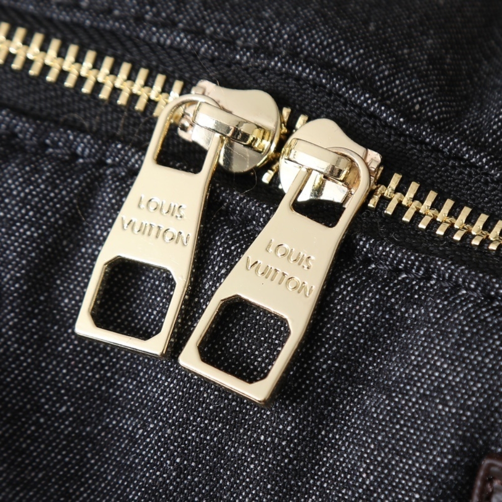 LOUIS VUITTON SPEEDY BANDOULIERE 25 BLACK JEANS 25CM M26956 - Image 7